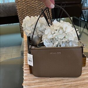 Michael Kors Tan Leather Wristlet